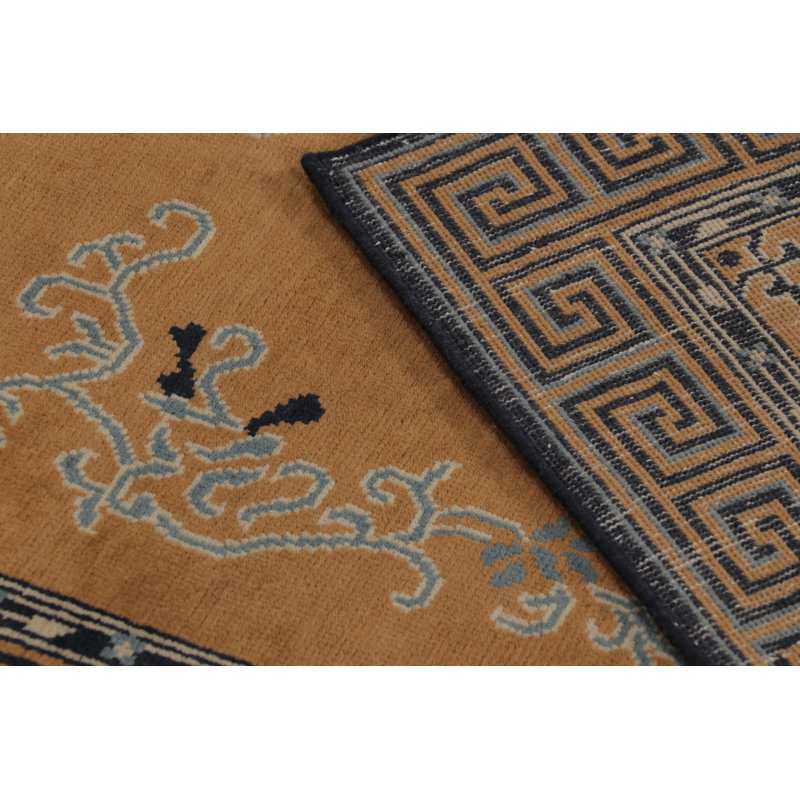 Art Deco One-of-a-Kind 3'1X6'3 Hand Knotted Area Rug