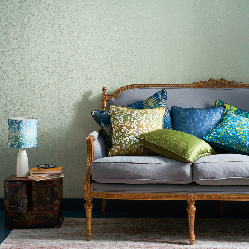 Whispering Grass Cushion, Frenchnavy