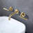 3 Hole Wall-Mounted Bathroom Sink Faucet with Lever Handles with Pop-Up Drain-96025421-133650937