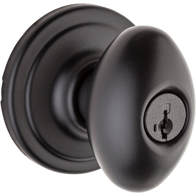 Laurel Keyed Entry Knob featuring SmartKey Security