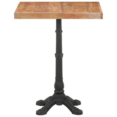 Soderberg Solid Wood Top Metal Base Dining Table