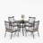Methuen 4 - Person Patio Dining Set with Round Table , Cushions Included