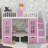 Adonya Kids Twin Over Twin Bunk Bed-182423034