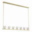 Lustre rectangulaire moderne à 7 lumières