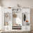 4-in-1 Detachable Hall Tree With Coat Rack And 7 Hooks, 4 Drawers, Cabinets And Shoe Bench-65734527