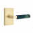 Satin Brass/Green Marble Handle selected