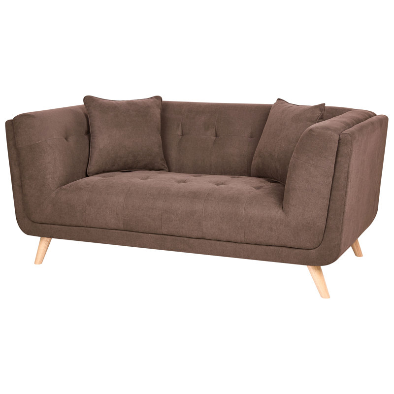 Sofa 2 Seater HABO Fabric Dark Brown