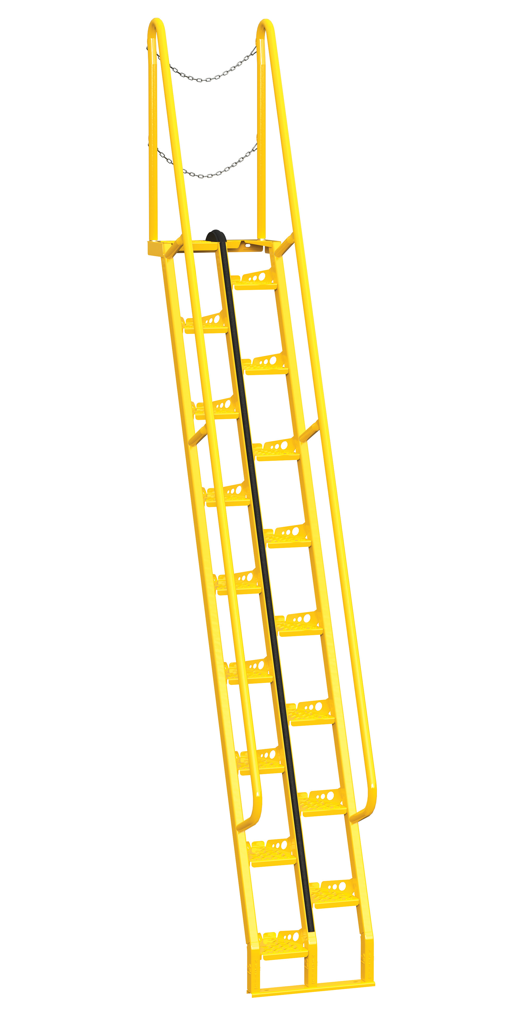 Vestil 14.47' Steel Straight Ladder 