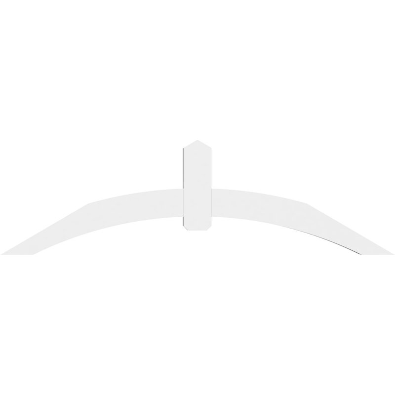 Support pour pignon en PVC Archdale, H 24,5 po x l 84 po (pas: 7/12), P 4 po x F 6 po