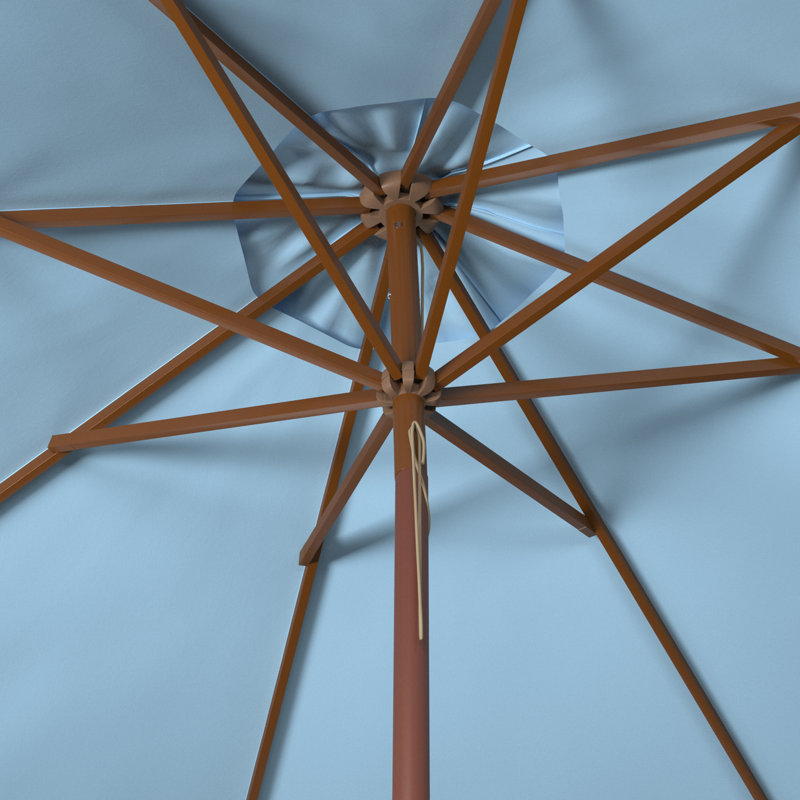 Parasol de marché 9 pi Aldan, Bleu pastel