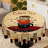 Retro Coffee-Colored Timeless Tablecloth, Washable Round Tablecloth, Ideal for Indoor Dining and Family Gatherings-189074543