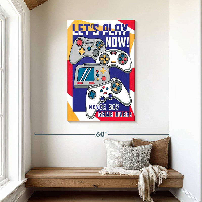 Senne Never Say Game Over, 45" H x 30" W