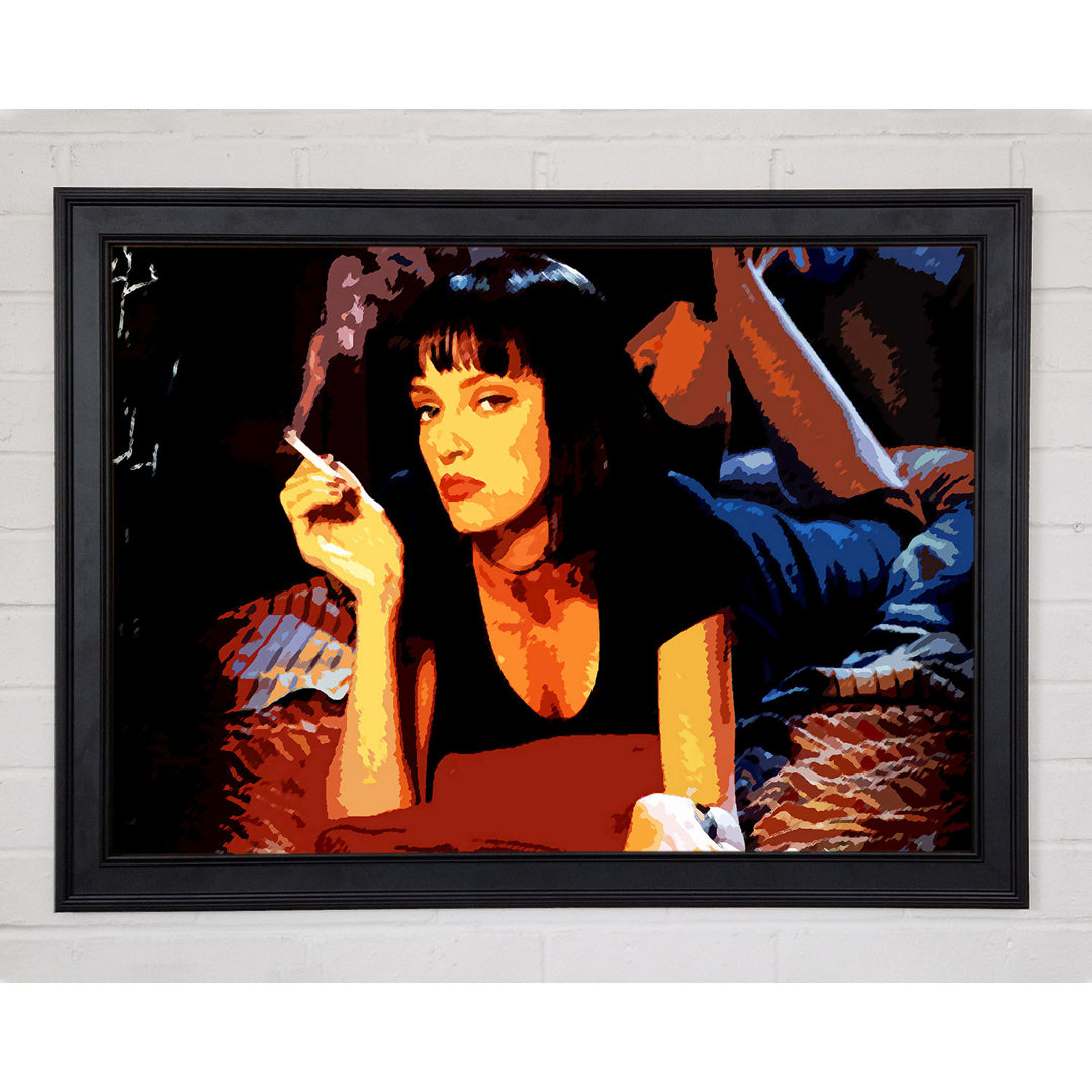 Pulp Fiction Mia Smoking - Drucken