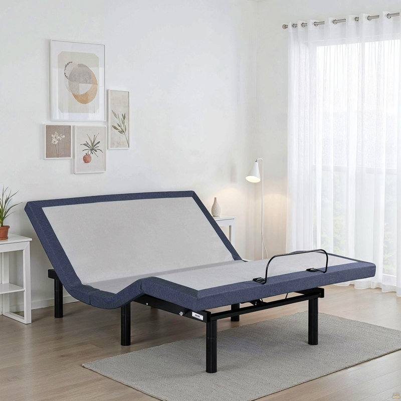Queen Adjustable Bed Base With Head And Foot Position Adjustments, Queen