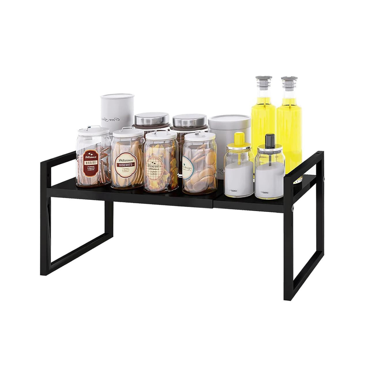 SimpleHouseware Étagère De Rangement Extensible à 2 Niveaux Sous évier