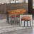 Meleesa 3 - Person Trestle Dining Set-798773276-798773250