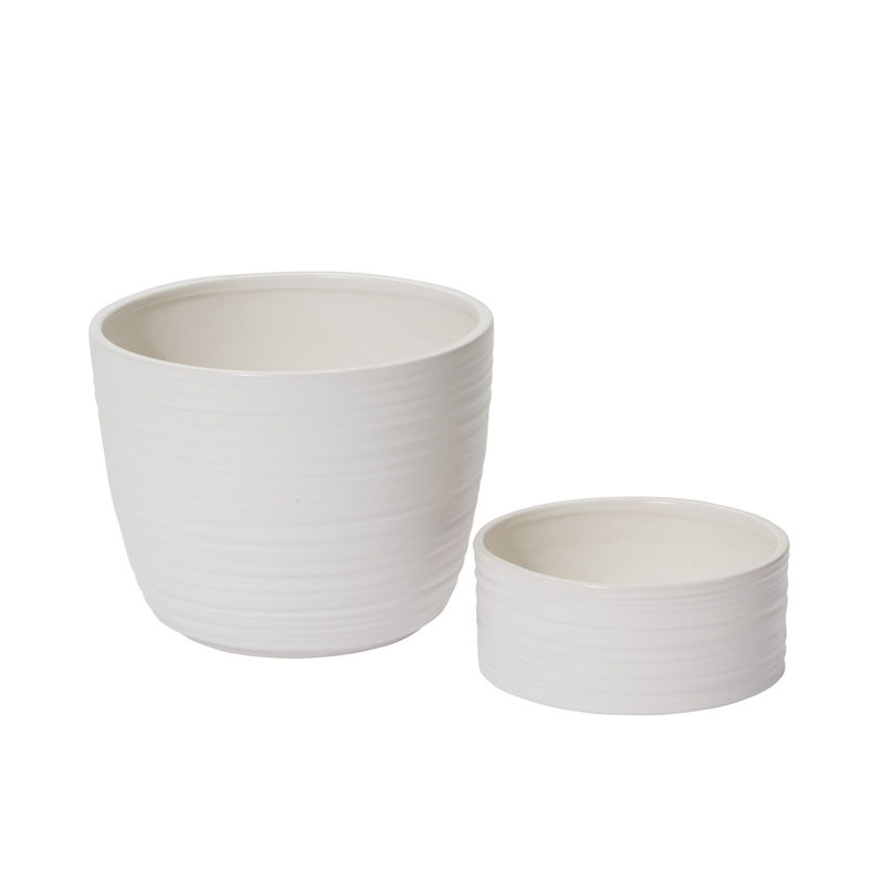 Canella Ceramic Pot Planter, 9.25" H x 8.5" W x 8.5" D