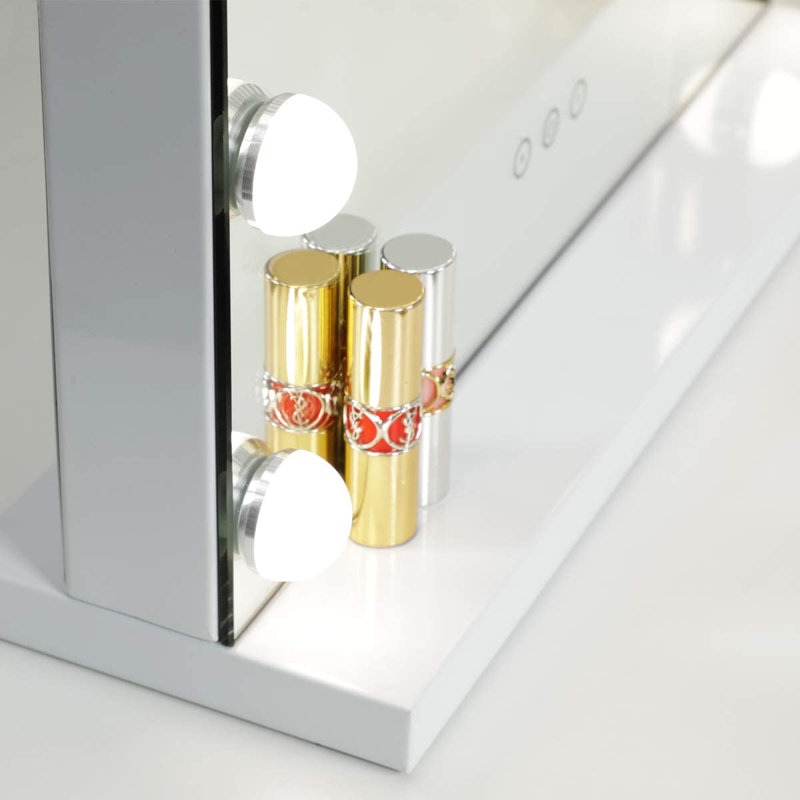 Miroir Tyanne, H 23,62 po x l 19,69 po, Blanc