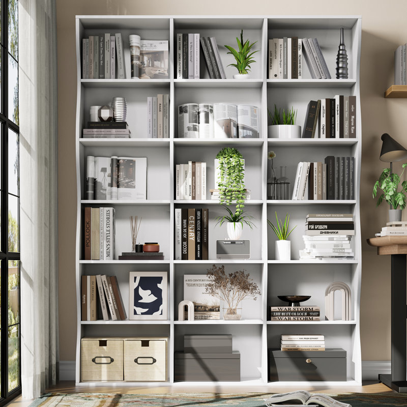 180cm H x 120cm W Bookcase, White