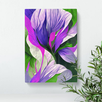 Modern Abstract Floral No.2 - Wrapped Canvas