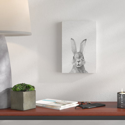 Bunny Eyes III - Wrapped Canvas Painting