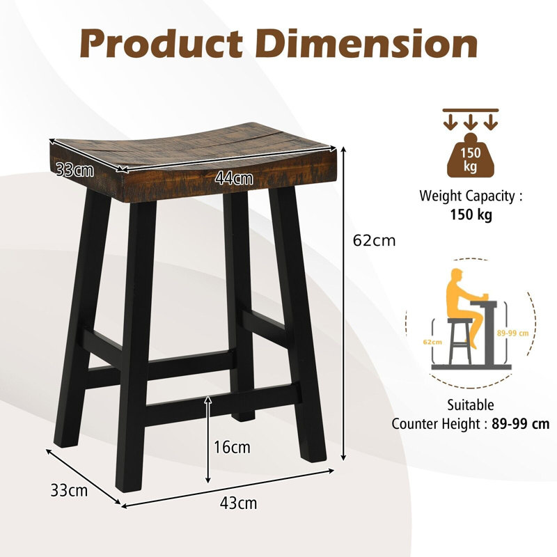 Caraban Bar Stool, 62cm