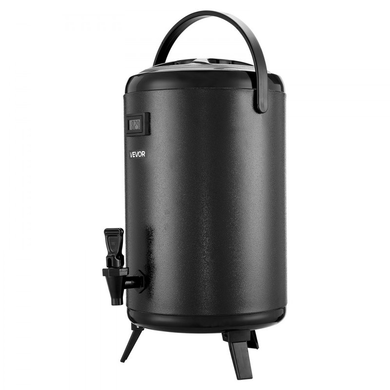 Distributeur de boissons isotherme 3,2 gallons pour boissons chaudes et froides en acier inoxydable
