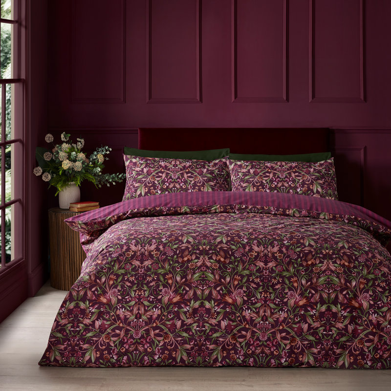 Richmond Floral Reversible Duvet Cover Set, King Size Bed (230 x 220 cm)