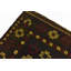 Tapis de zone en laine vert 4 pi 3 po x 4 pi 6 po one-of-kind-noué la main Earley