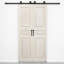 Double Solid Oak Wood Barn Door Set UMBRIA-132468556