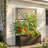 47 X 15.75 X 70 In. Iron Rolling Planter Box With Trellis