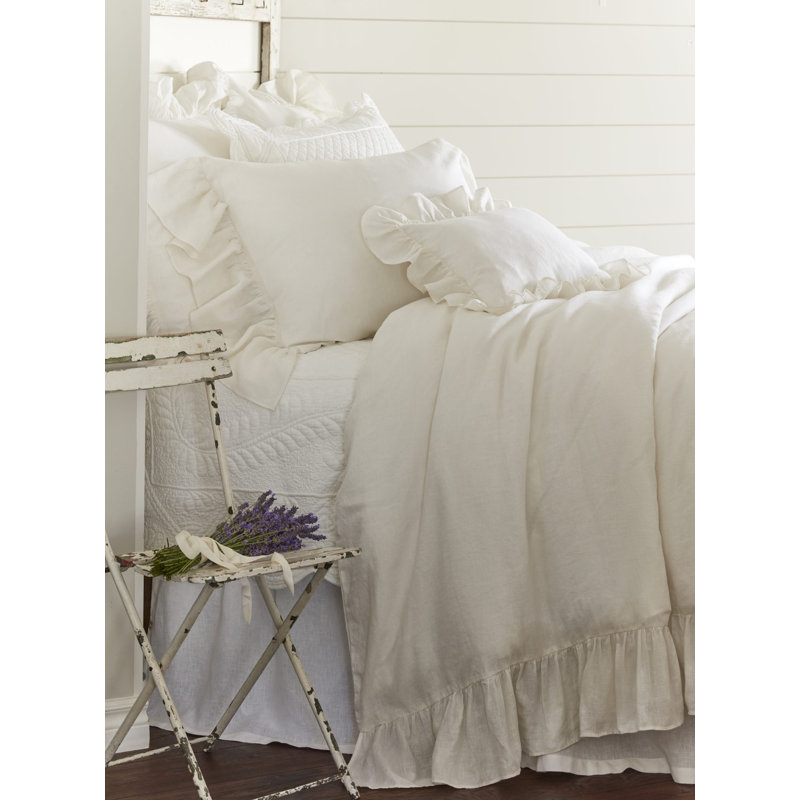 Verandah Linen Duvet Cover, King, Brown