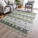 Machine Washable Indoor/Outdoor Xhevrie Aloe Rug