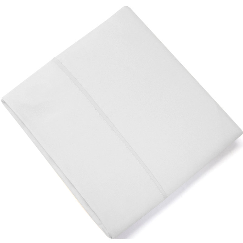 Single Flat/Top Sheet Only, Ultra Soft Double Brushed Microfiber, White, King Flat Sheet