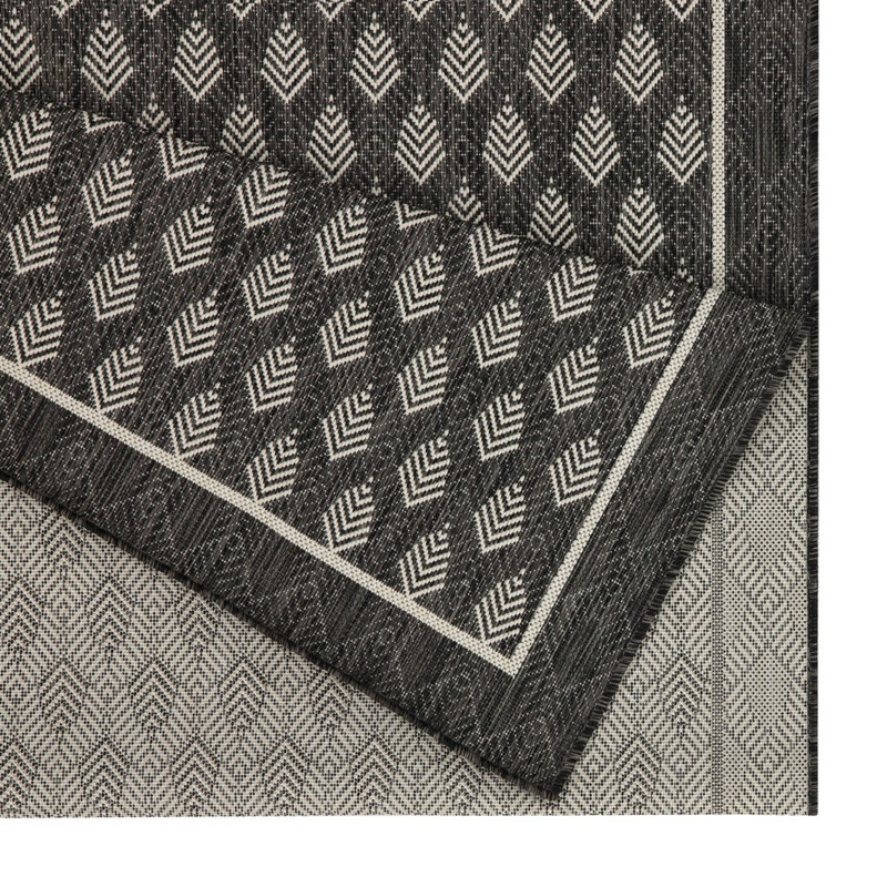 Tapis élégant en polypropylène moderne et élégant pour l'intérieur et l'extérieur