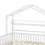 Lit pour enfant en bois de style maison avec lit gigogne et tablette intégrée-2004037498