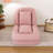 Upholstered  Dog Bed For Adults And Pets, Foldable Lazy Sofa Bed With 5 Adjustable Position, Includes 2 Soft Pillows For Bedroom, Living Room, Reading Corner(Pink)-1643986427
