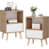 White/Wood Brown selected