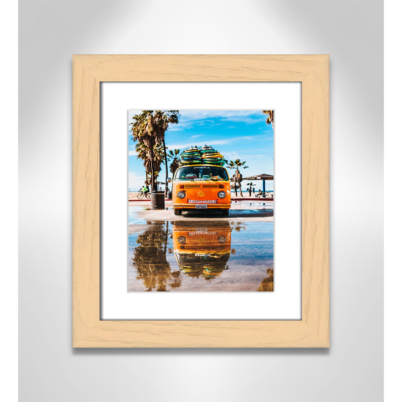 «Coastal Cruiser» par Tyler Nix, H 16,5 po x l 14,5 po x P 1,25 po, Cadre cubique naturel, Blanc mat