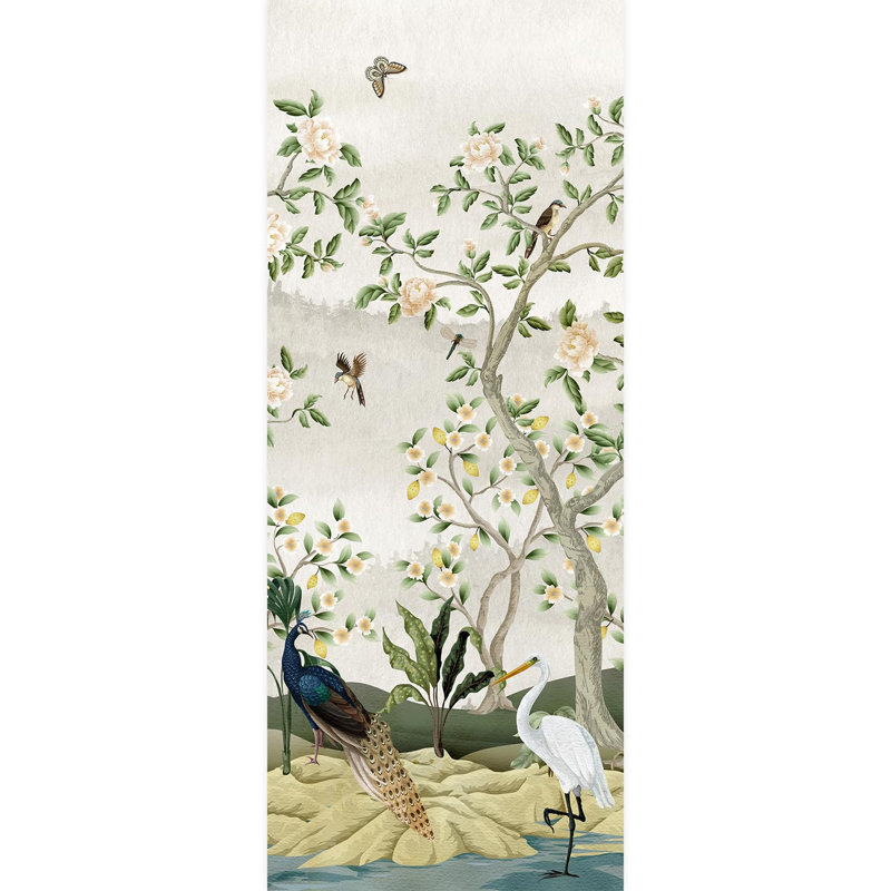 Bordure florale pelez et collez, L 120 po x l 48 po