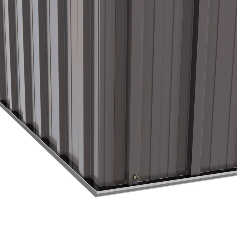 Remise de rangement en acier, Gris, H 68,50 po x l 68,50 po x P 43,25 po