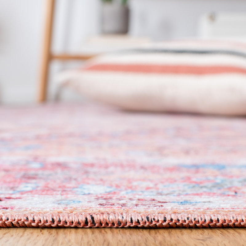 Layhill Performance Machine Washable Oriental Rug, Round 6'7"