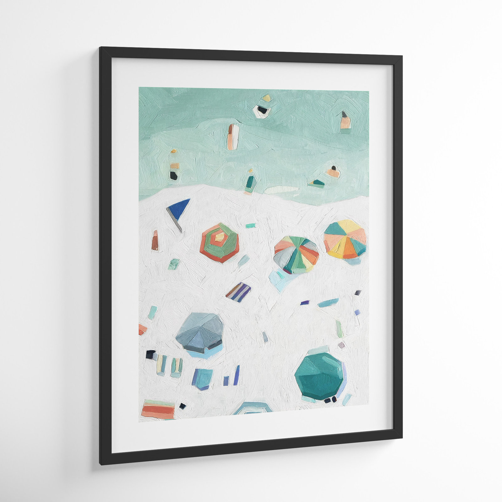 Beach Vista II by Emma Scarvey, Black Framed Paper, 35" H x 28" W