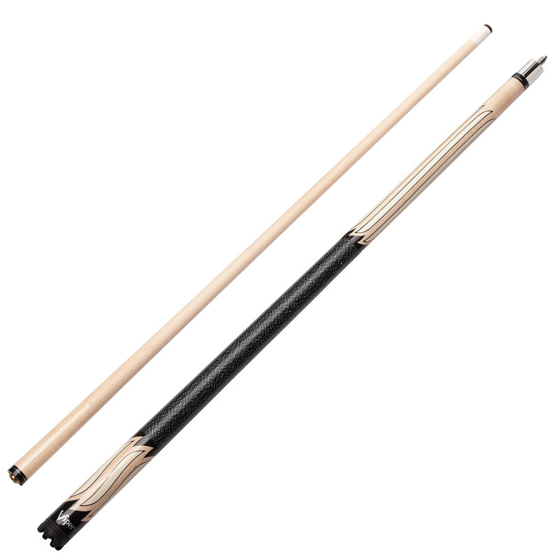 Queue de billard Viper Sinister Series avec motif à rayures blanches et casier Q-Vault Supreme