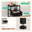 Nightstand with Built-in Charging Station, Bedside Table with Adjustable Fabric Drawer and 3-Tier Storage End Table-137114250