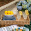 Provence Rattan 22.5" Rectangular Tray - Whitewash