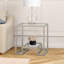 Glass Top Frame End Table-2047661955