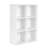 Wooden 3-Tier Bookcase Book Shelf Display Storage Shelf With 6 Compartments White-1249902262