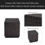 Outdoor Side Table, Patio End Table Cube, MGO Fluted Coffee Table For Outside, Garden, Backyard, Poolside Accent Table-969309197