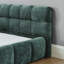 Structure de lit tapissier avec tissu épais, lit plateforme en chenille avec tête de lit et structure solide. Aucun sommier tapissier requis-250822122